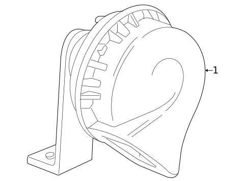 Horn for 2009 Mazda Tribute #0