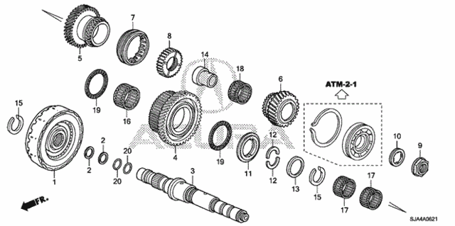 AT Third Shaft (6AT) for 2012 Acura RL #0