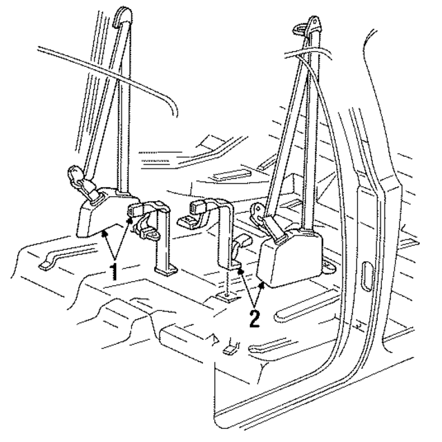 15619832 - Electrical: Seat Belt Assembly for GM Image