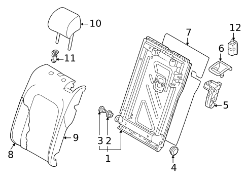 Rear Seat for 2015 Volkswagen Golf #2