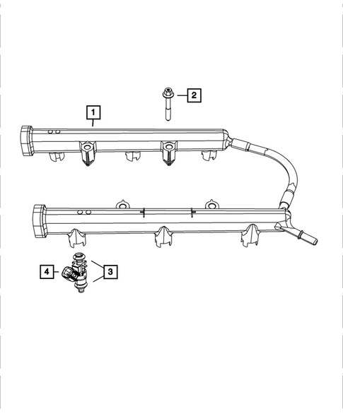 Fuel Rail and Injectors for 2011 Chrysler 200 #0