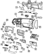 1GL03XDHAD - : Passenger Air Bag for Dodge: Ram 1500 Image