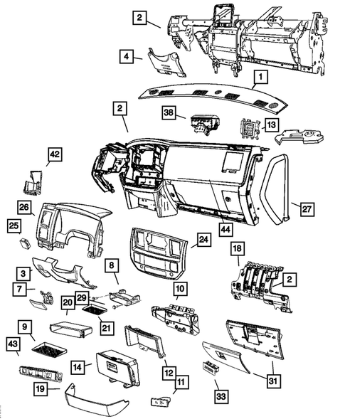 Instrument Panel for 2007 Dodge Ram 1500 #0