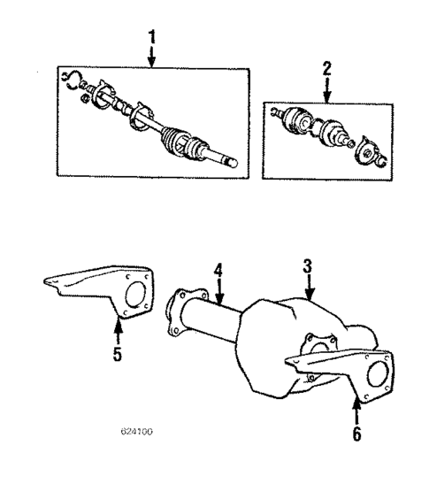 Axle Shaft & Joints for 1985 Mitsubishi Montero #0