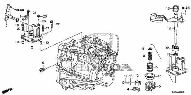 MT Shift Arm (L4) for 2012 Honda Accord #0