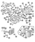 5098241AA - Air Conditioning &amp; Heater: A/c And Heater Upper Housing for Chrysler: Crossfire Image