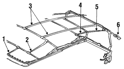 Frame Components for 1992 Volkswagen Cabriolet #0