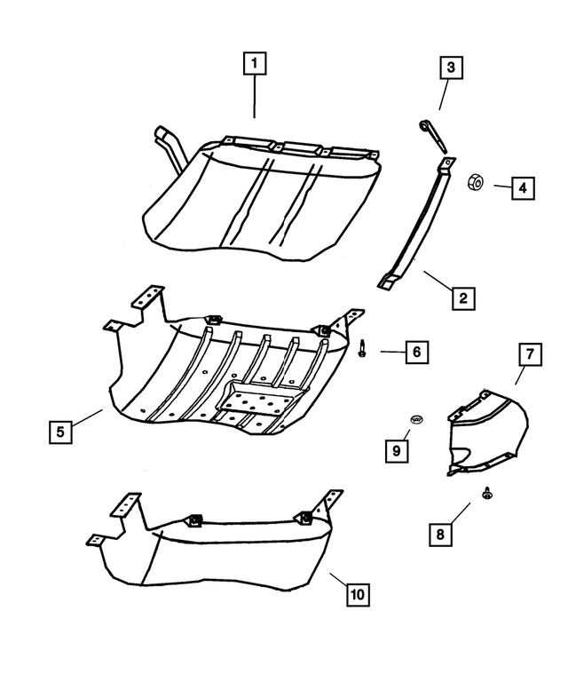 52080142AA - Fuel: Fuel Tank Strap for Mopar Image