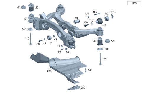 Rear Axle Carrier for 2019 Mercedes-Benz GLA45 AMG #0