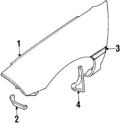 Fender & Components for 1990 Suzuki Swift #0