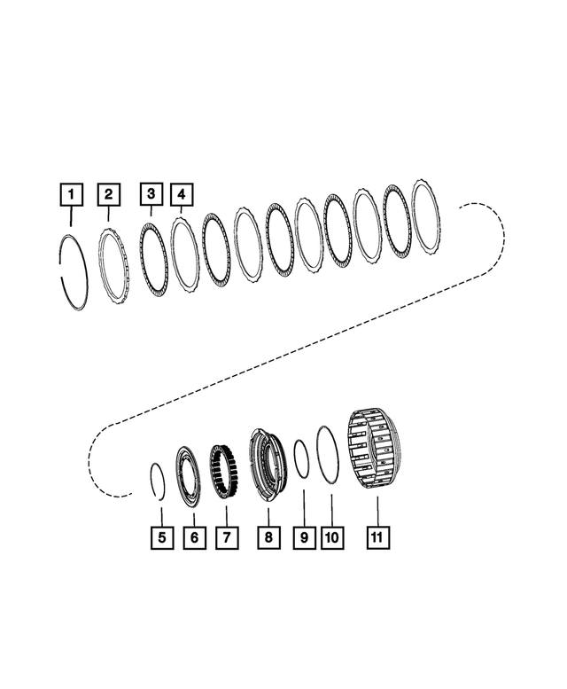 68019763AB - Transmission: Transmission Snap Ring for Mopar Image image