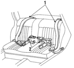 12393484 - Electrical: Belt &amp; Retractor for Chevrolet: Beretta Image