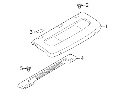 Interior Trim - Rear Body for 2021 Nissan Versa #1