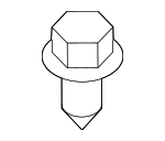 155309001 - Body: Pkg Tray Trim Clip for Nissan: 200SX, Maxima, Micra, NV200, Sentra, Versa Image