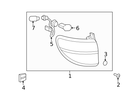 Tail Lamps for 2010 Saturn Outlook #0