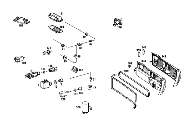 9885578 - : Clip for Mercedes-Benz Image