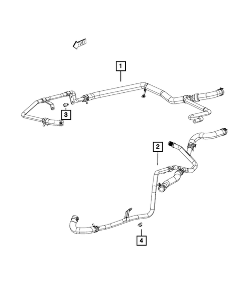 Air Conditioner and Heater Plumbing for 2013 Dodge Charger #2