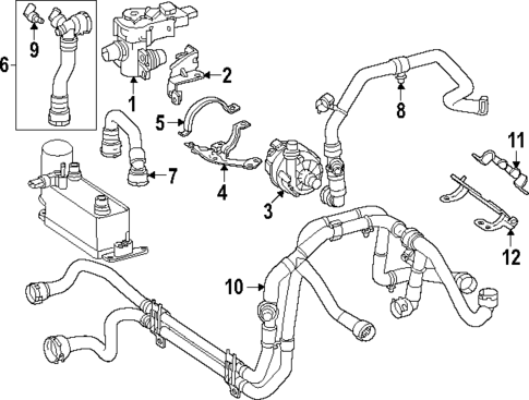 Hoses & Lines for 2024 Mercedes-Benz EQB 350 #1