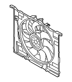 17427953398 - Cooling System: Fan Assembly for BMW: 530i, 540i, 540i xDrive, 740i, 740i xDrive, 750i xDrive, 840i, 840i Gran Coupe, 840i xDrive, 840i xDrive Gran Coupe, Alpina B7, Alpina B8 Gran Coupe, M5, M550i xDrive, M760i xDrive, M850i xDrive, M850i xDrive Gran Coupe Image