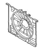 17427953402 - Cooling System: Shroud for BMW: 530i, 540i, 540i xDrive, 750i xDrive, 840i, 840i Gran Coupe, 840i xDrive, 840i xDrive Gran Coupe, M5, M550i xDrive, M8, M8 Gran Coupe, M850i xDrive, M850i xDrive Gran Coupe Image