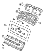 5143396AB - Engine 5.7L Eight Cylinder [EZB]: Cylinder Head, Complete for Mopar Image
