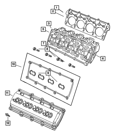 Cylinder Head for 2007 Jeep Commander #0