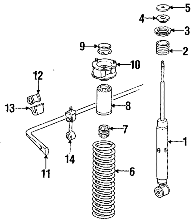 96433305105 - Suspension: Shock Absorber for Porsche Image