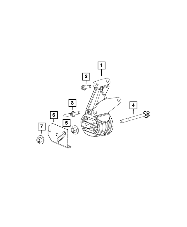 68403919AC - Engine: Engine Mount Isolator for Mopar Image