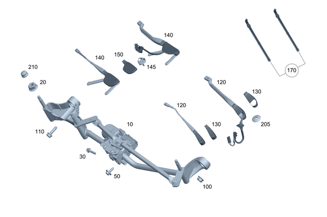 167824050064 - : Cover, Wiper Arm for Mercedes-Benz Image