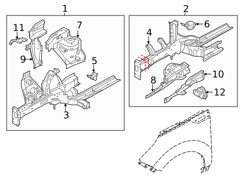 Structural Components & Rails for 2017 Kia Soul #0
