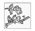64600B2510 - Body: Apron/Rail Assembly for Kia: Soul Image