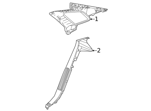 Interior Trim - Quarter Panels for 2016 Toyota Mirai #0