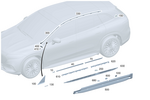 2966707300 - Interior Trim/Exterior Detachable Parts: Trim Molding for Mercedes-Benz Image
