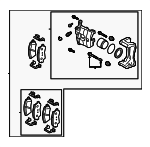 58210J5500YKG - : Disc Brake Kit for Genesis: G70 Image