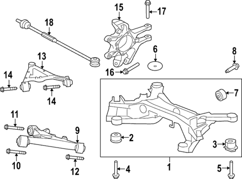 Rear Suspension for 2020 Jaguar F-Type #1