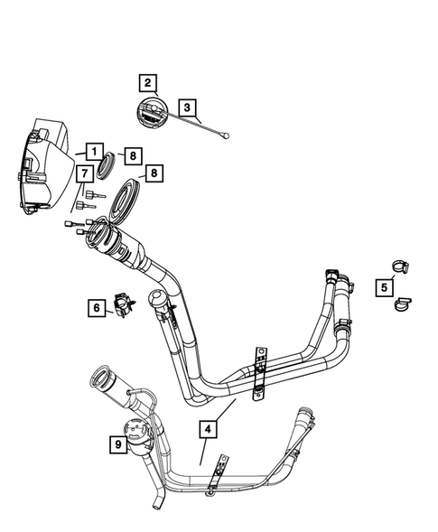 Fuel Tank Filler Tube for 2008 Dodge Nitro #0