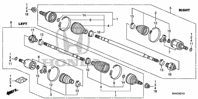 Driveshaft (AT) for 2010 Honda Civic #0
