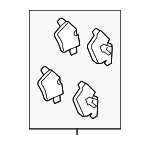 C2C335612 - Brakes: Brake Pads for Jaguar Image