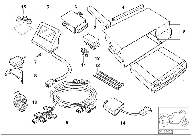 61131372523 - Audio, Navigation, Information Systems: Fuse Light Brown - 5A for BMW-Motorrad Image