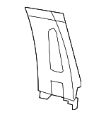 1DX51BD1AB - Body: Door Pillar Post Trim Set for Mopar Image
