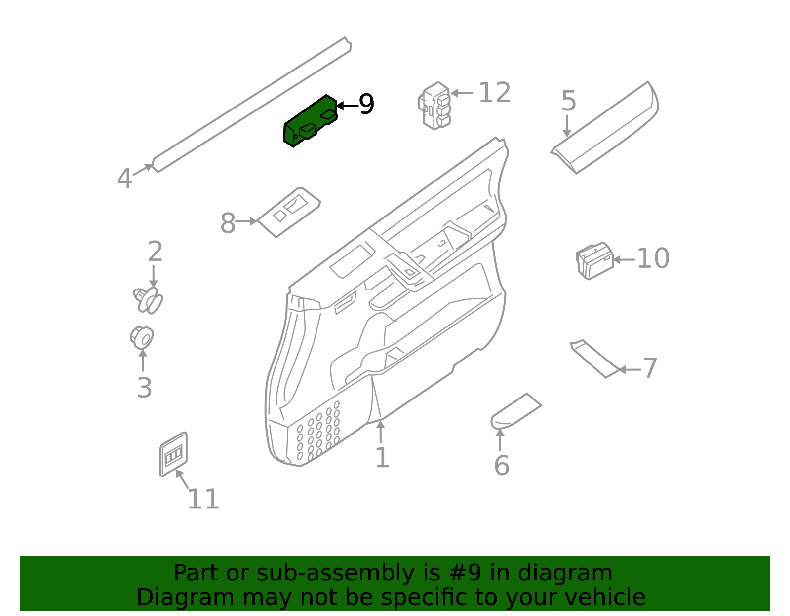 Power Window Control Switch 25411-JD000 For Nissan For