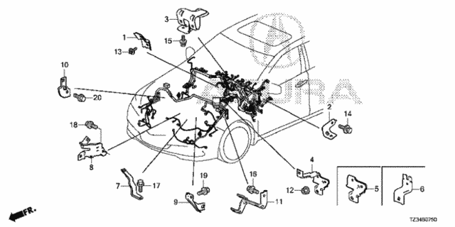 Wire Harness Bracket for 2019 Acura TLX #0