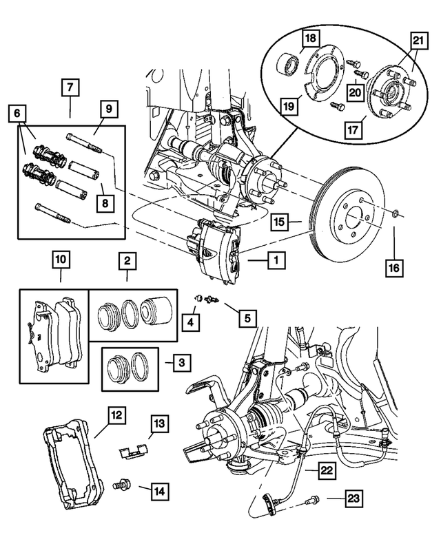 5104757AA - : Brake Caliper Bracket for Mopar Image