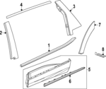 86579230 - : Belt Molding for GM Image