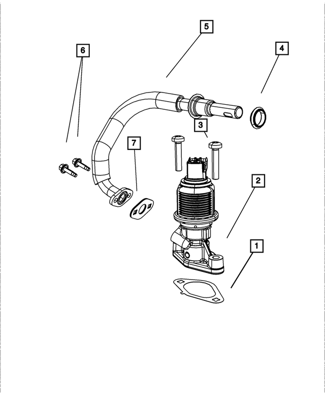 4861672AB - Emission Systems: Egr Tube for Mopar Image image