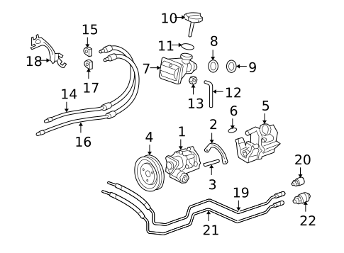 Pump & Hoses for 2008 Porsche Cayman #0