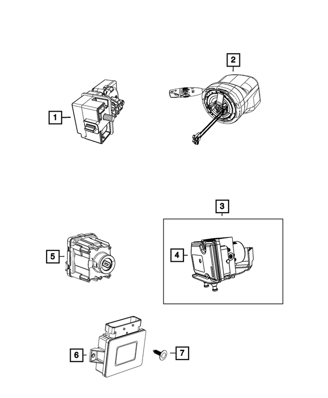 68395947AA - Electrical: Ignition Switch Module for Mopar Image