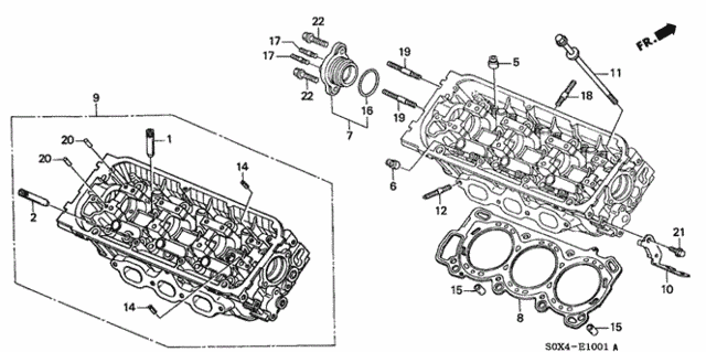 Rear Cylinder Head for 2000 Honda Odyssey #0