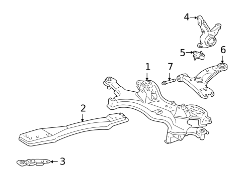 Suspension Components for 2006 Toyota Matrix #1