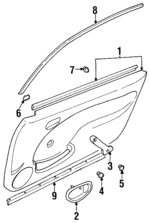 91173642 - Body: Door Trim Panel for Chevrolet: Metro Image